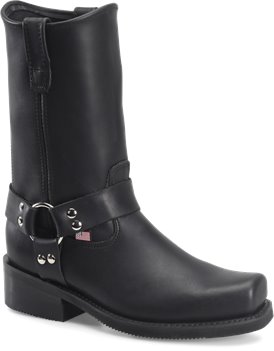 Black Double H Boot 10 Inch Domestic Harness